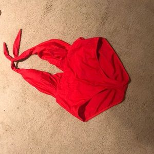 Zanful red one piece